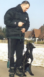 Paul mit seinem Besitzer und F�hrer Uwe Christof